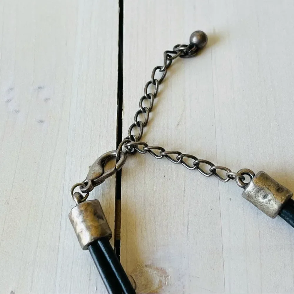 Necklace Bohemian chunky Black Vintage Style
